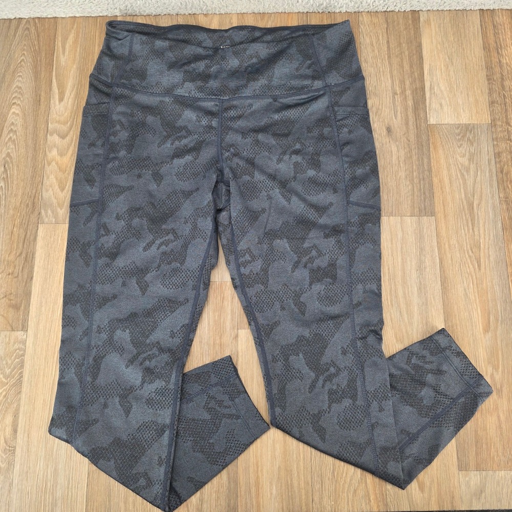 Mondetta Performance Luxury Camo Print Leggings Pockets Athleisure Women's Large